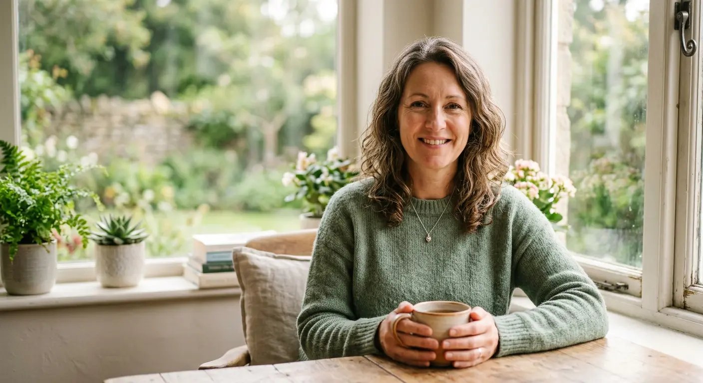 Woman considering her health options